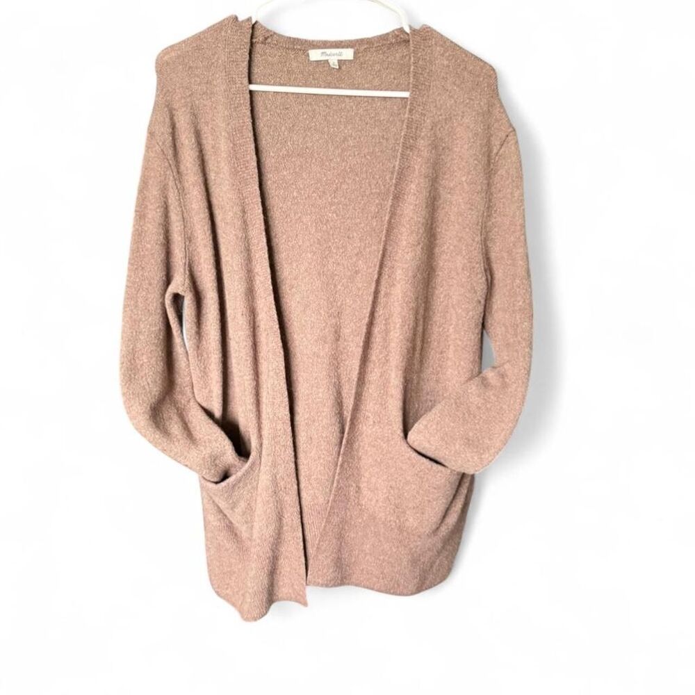 Madewell Alpaca Merino Wool Blend Open Front Cardigan Sweater w/pockets Size S